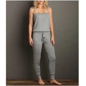 Lemon Blisswear Cozy Cashmere Blend Pull On Jumpsuit Loungewear